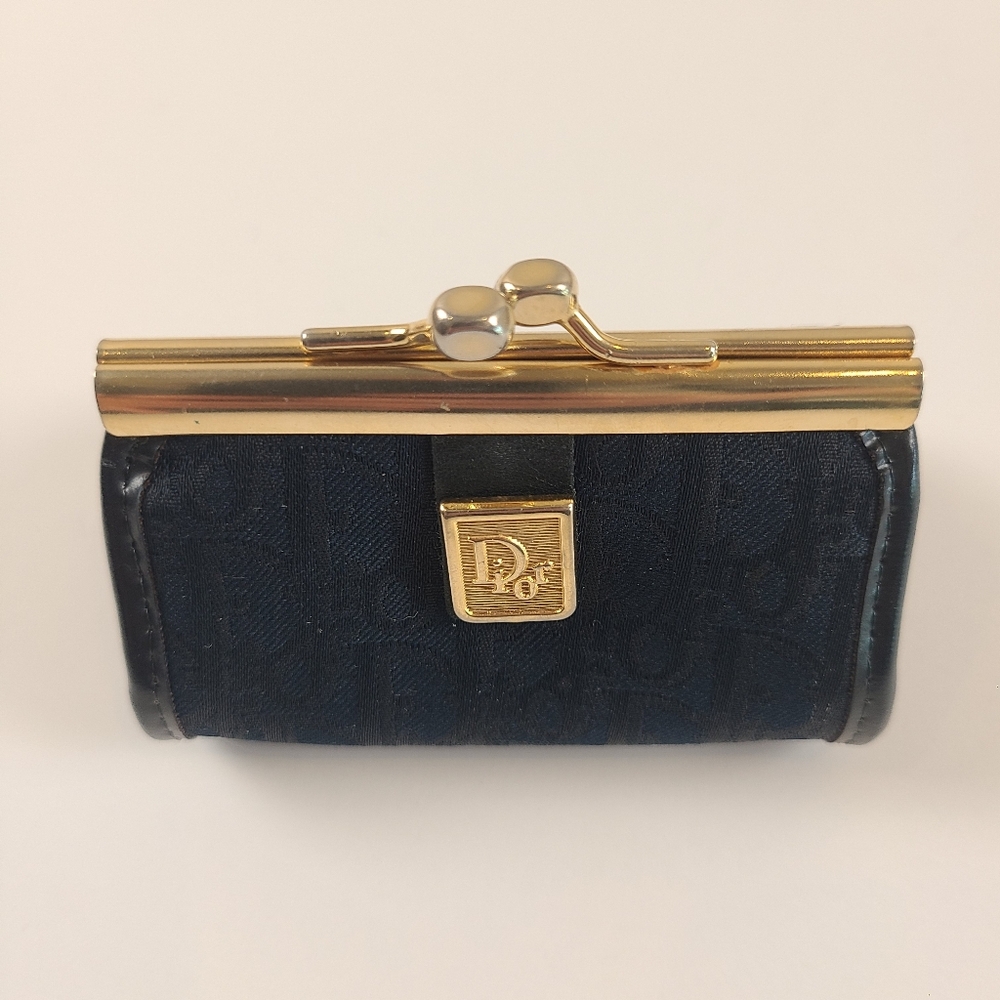 Dior Vintage Black Mini Coin Purse Nano Size